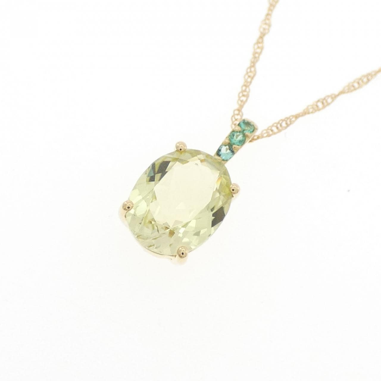 ジーエスティービー ペリドット ネックレス 1.50CT