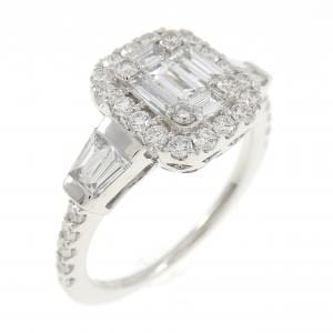 K18WG ダイヤモンド リング 0.78CT