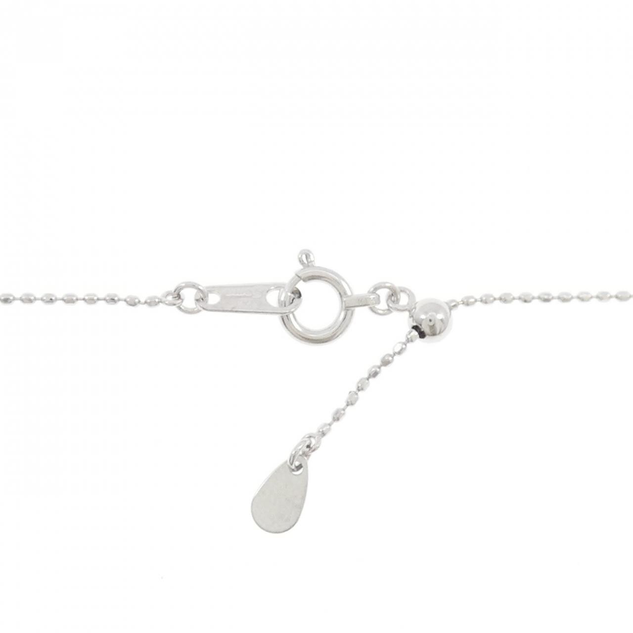 K18WG ハート ダイヤモンド ネックレス 0.20CT
