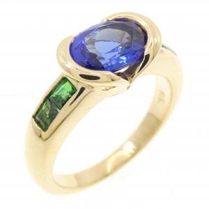 K18YG タンザナイト リング 1.37CT
