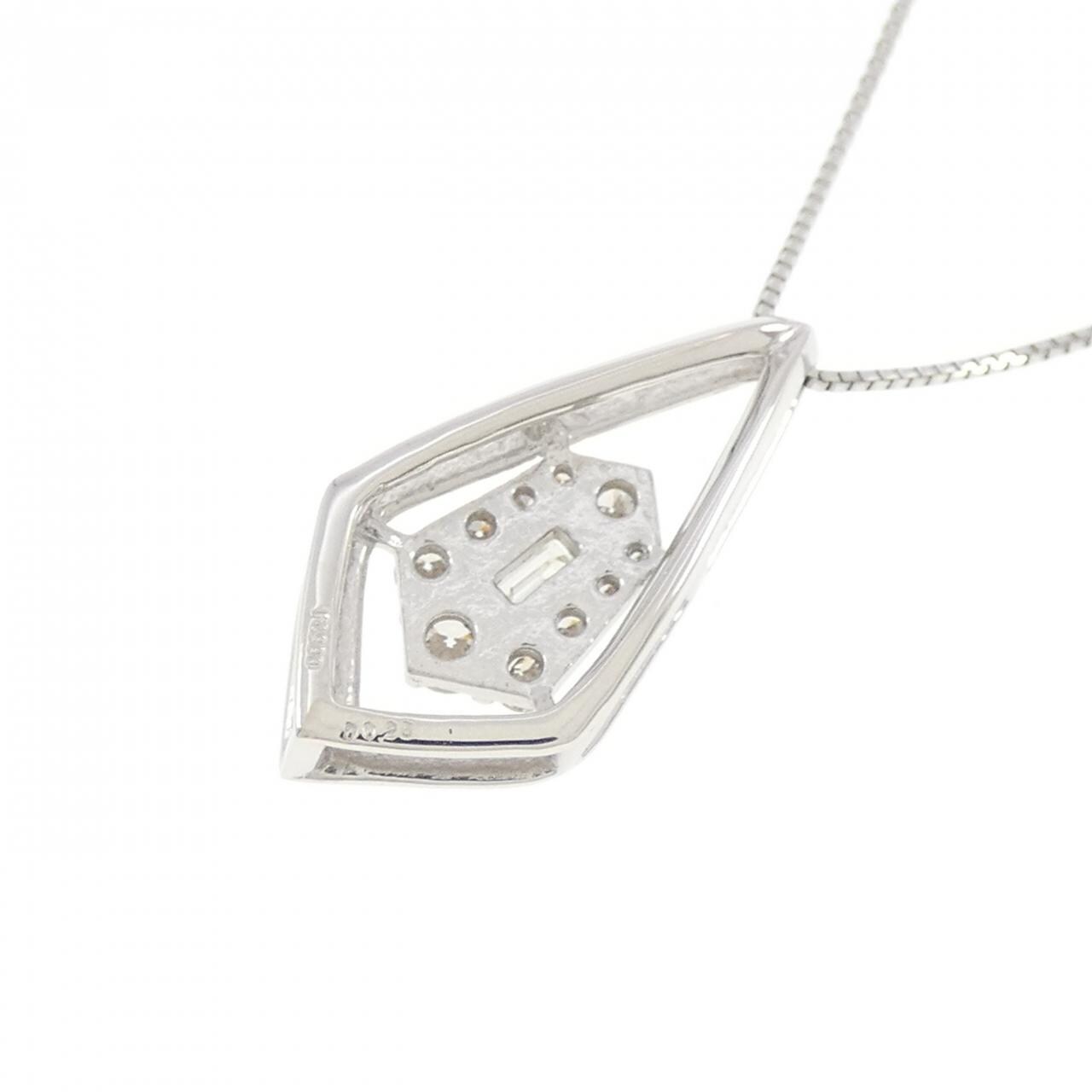 【新品】PT900/PT850 ダイヤモンド ネックレス 0.25CT