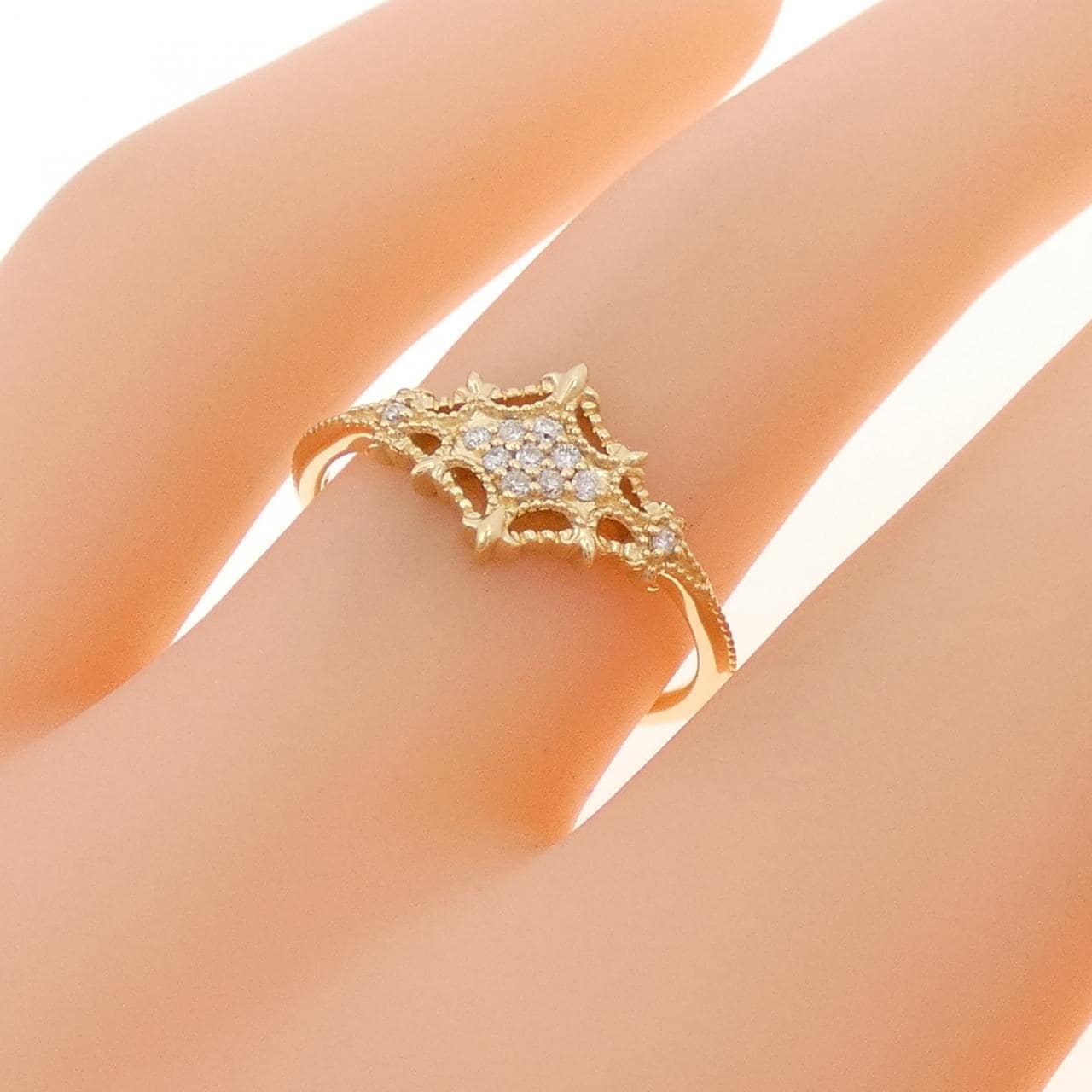 アガット ダイヤモンド リング 0.05CT
