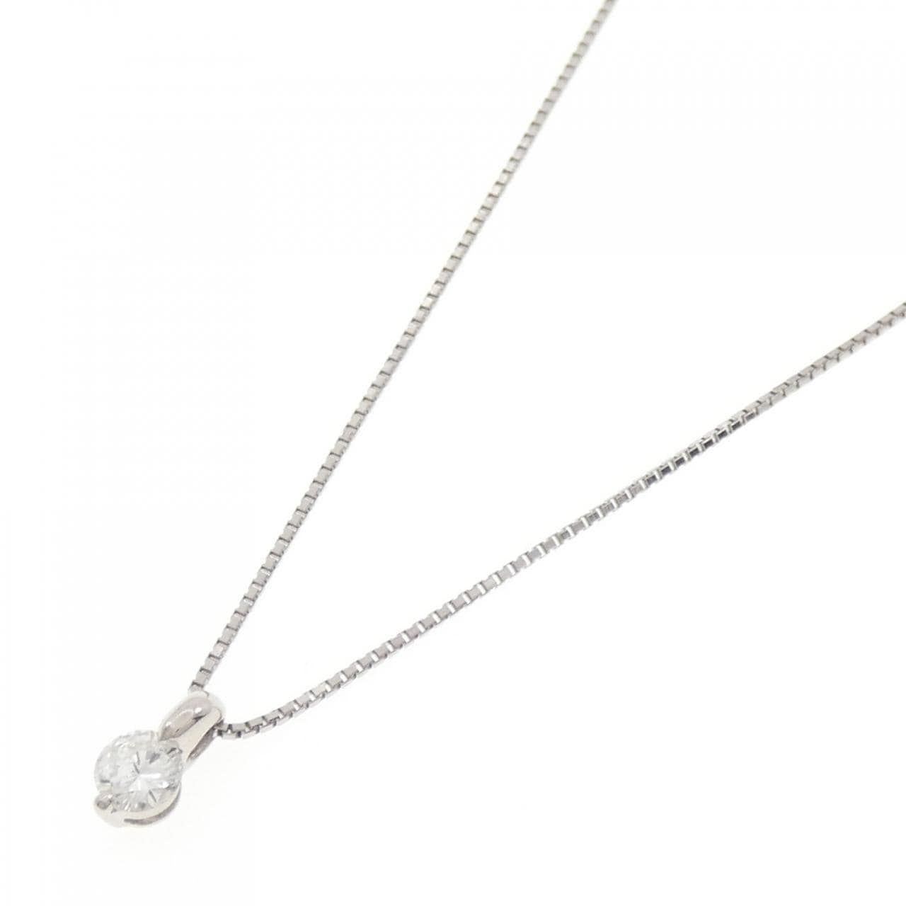 PT ソリティア ダイヤモンド ネックレス 0.202CT
