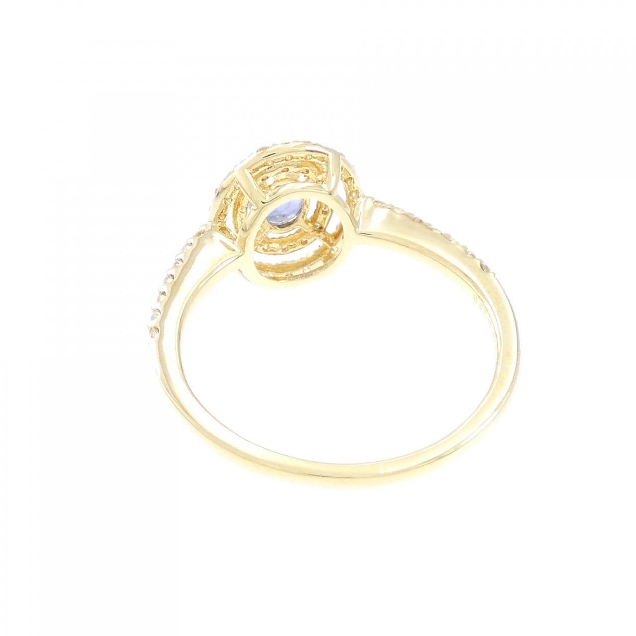 [BRAND NEW] K18YG Sapphire Ring 0.43CT