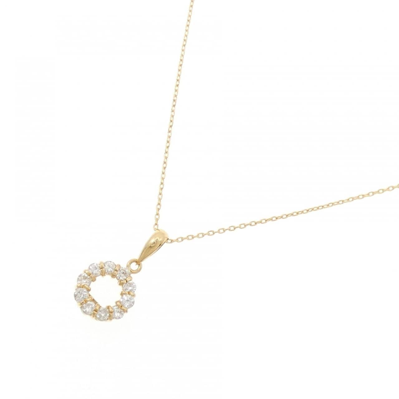 K18YG ダイヤモンド ネックレス 0.24CT