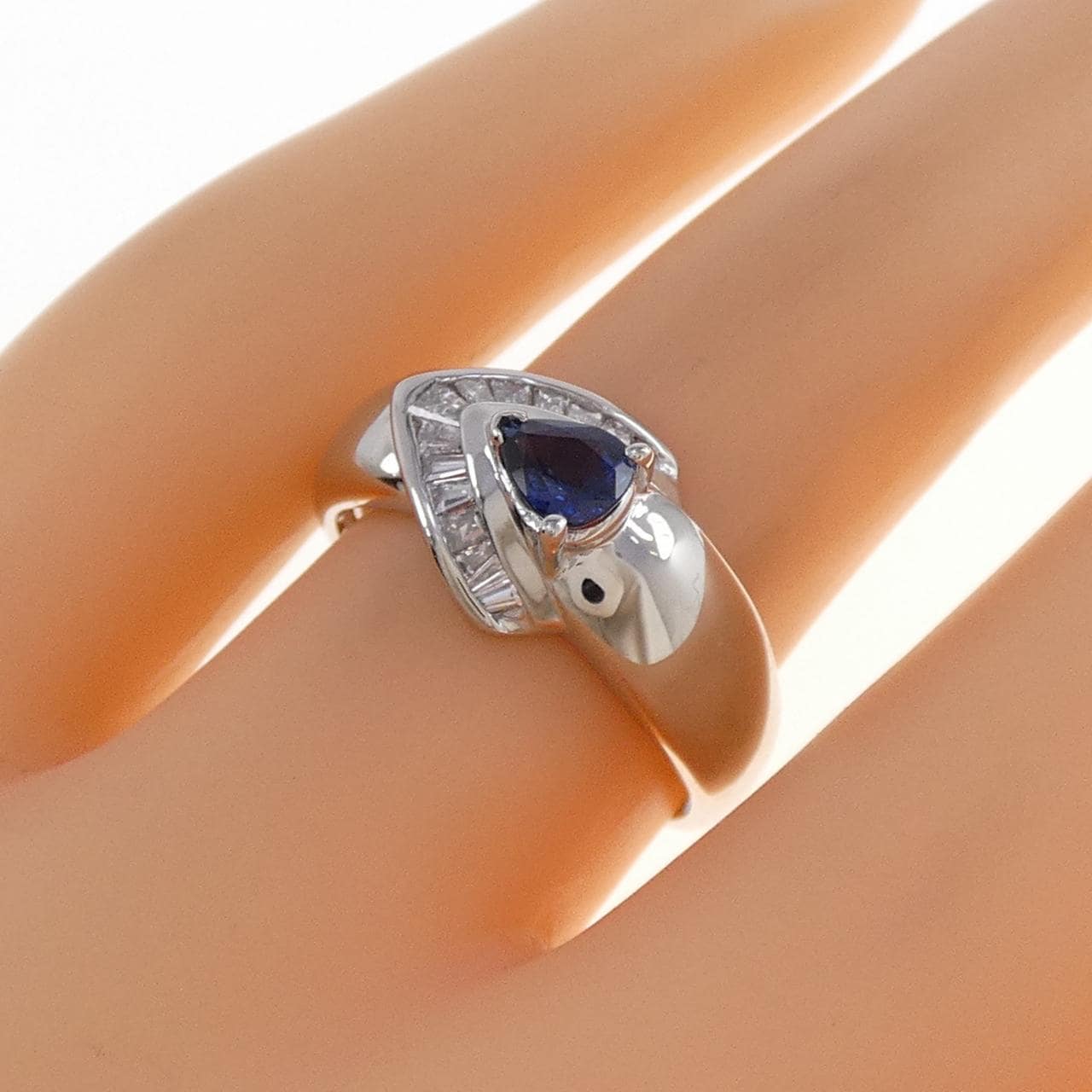 PT900 サファイヤ リング 0.44CT