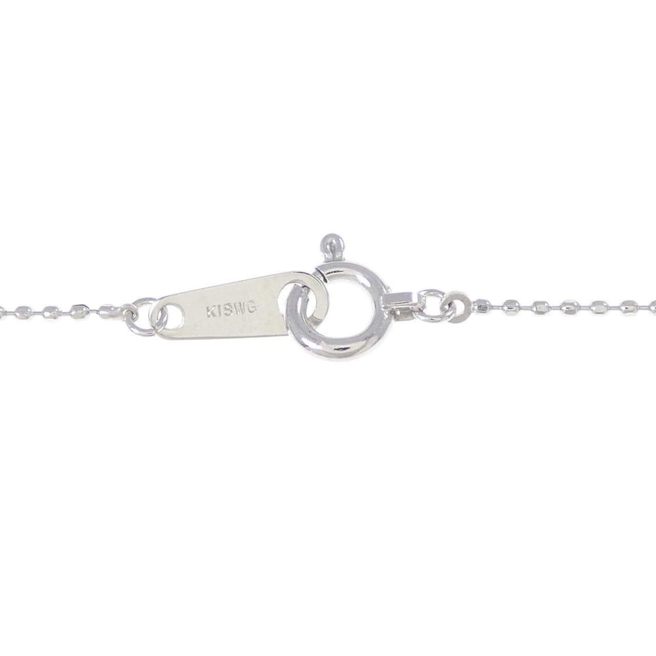 K18WG ガーネット ネックレス