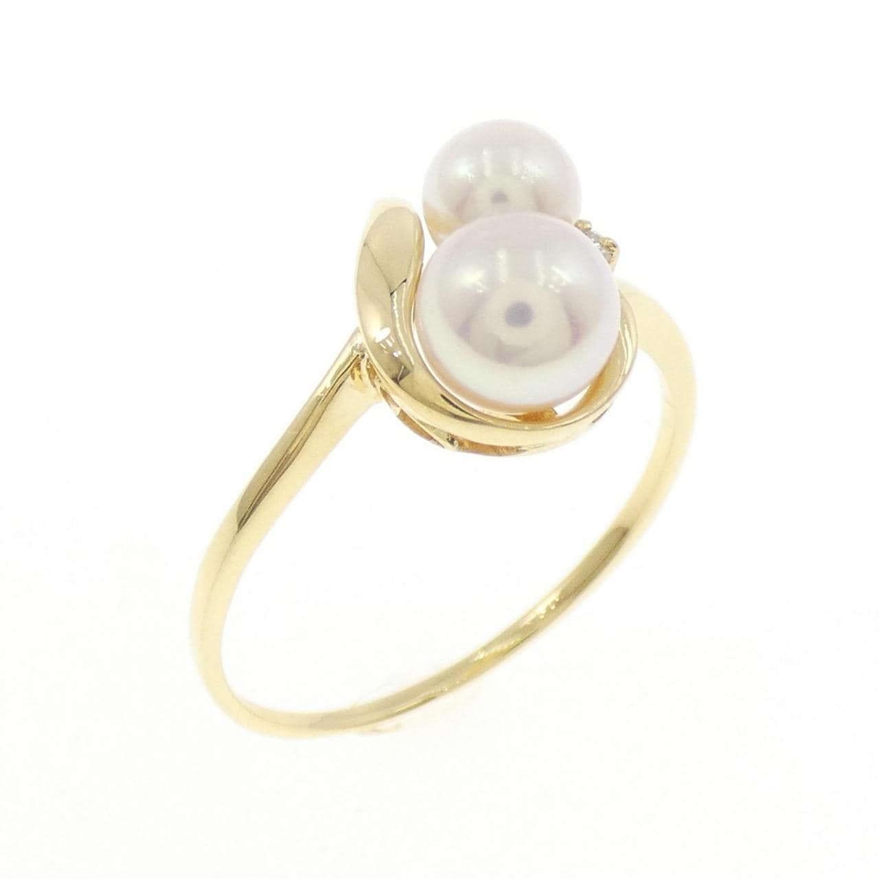 K18YG アコヤパール リング