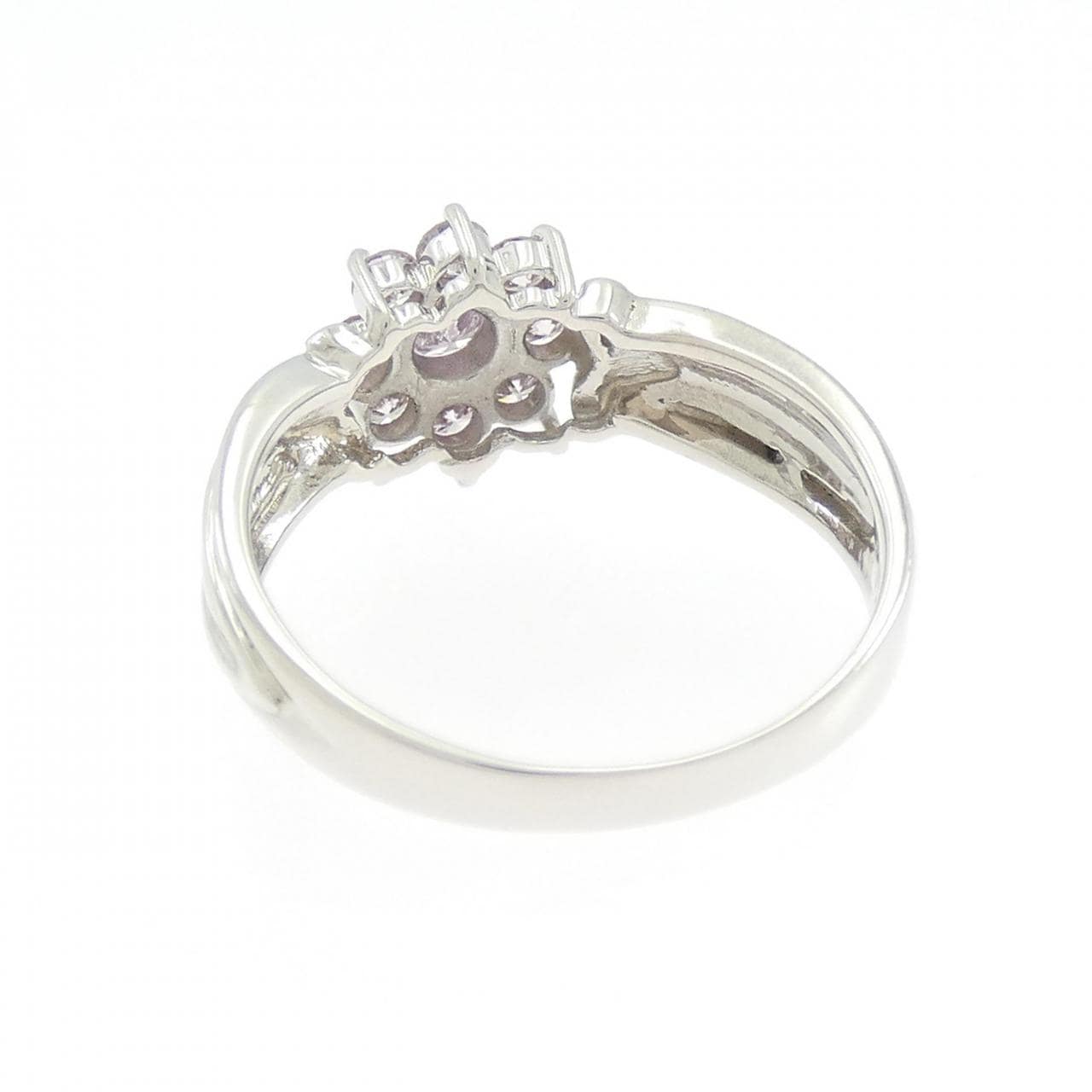 PT900 フラワー ピンクダイヤモンド リング 0.50CT