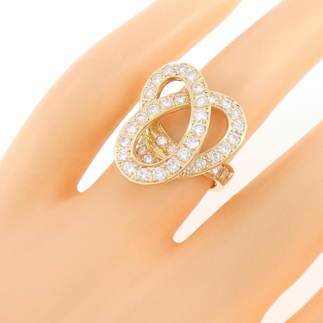 K18YG ダイヤモンド リング 1.57CT