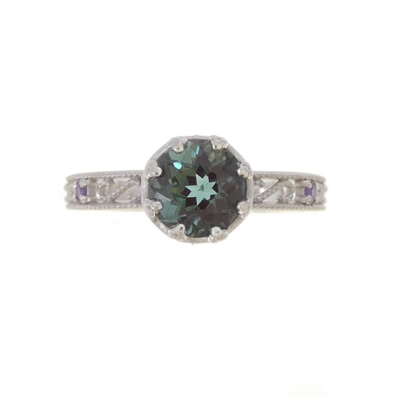 K18WG アンデシン リング 0.764CT