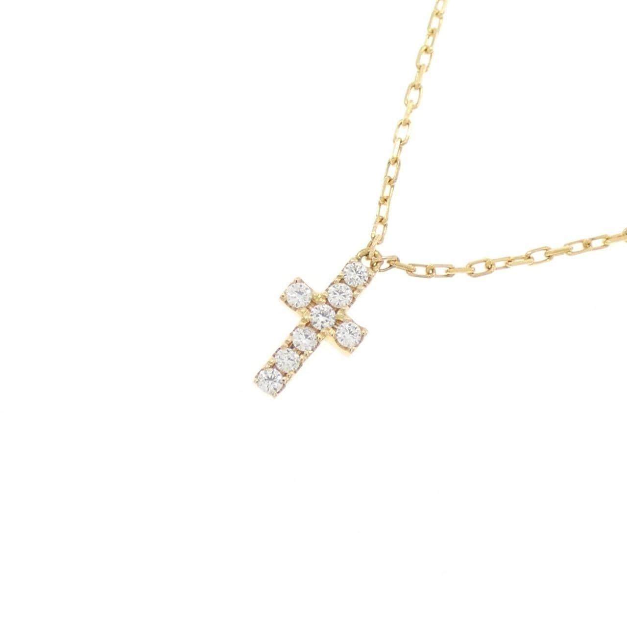 アーカー クロスパヴェ ネックレス 0.05CT