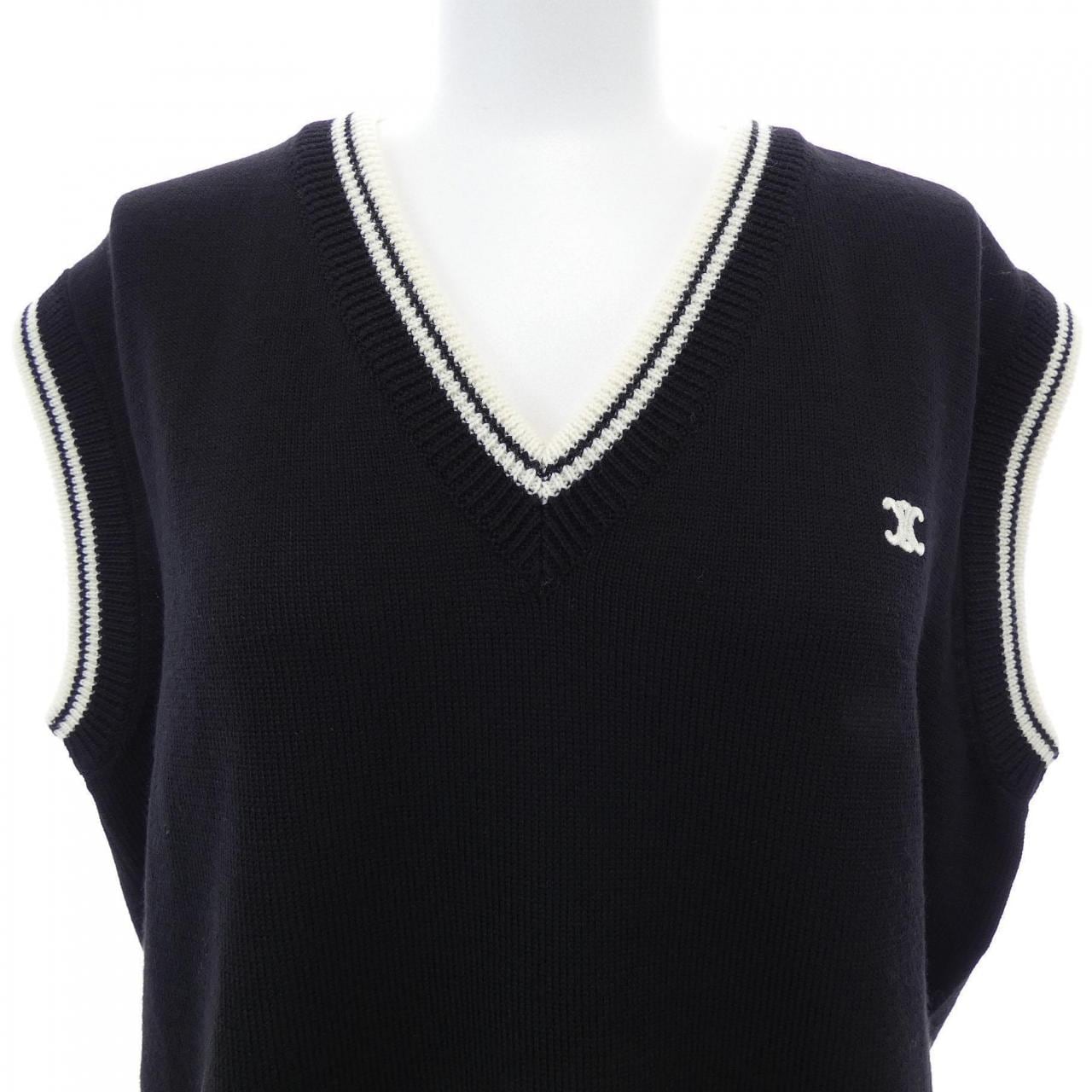 セリーヌ CELINE トリオンフ Vネックセーター 2ADCK823Y ベスト
