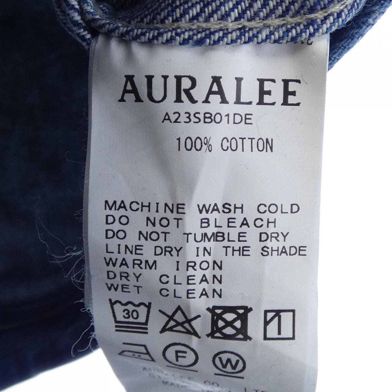 オーラリー AURALEE A23SB01DE デニムジャケット