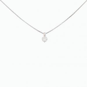 PT ソリティア ダイヤモンド ネックレス 0.202CT