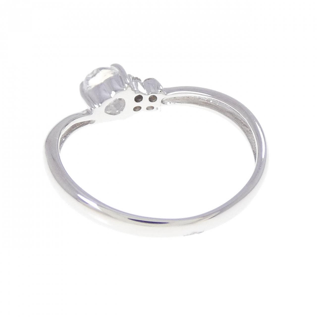 K14WG ハート ムーンストーン リング