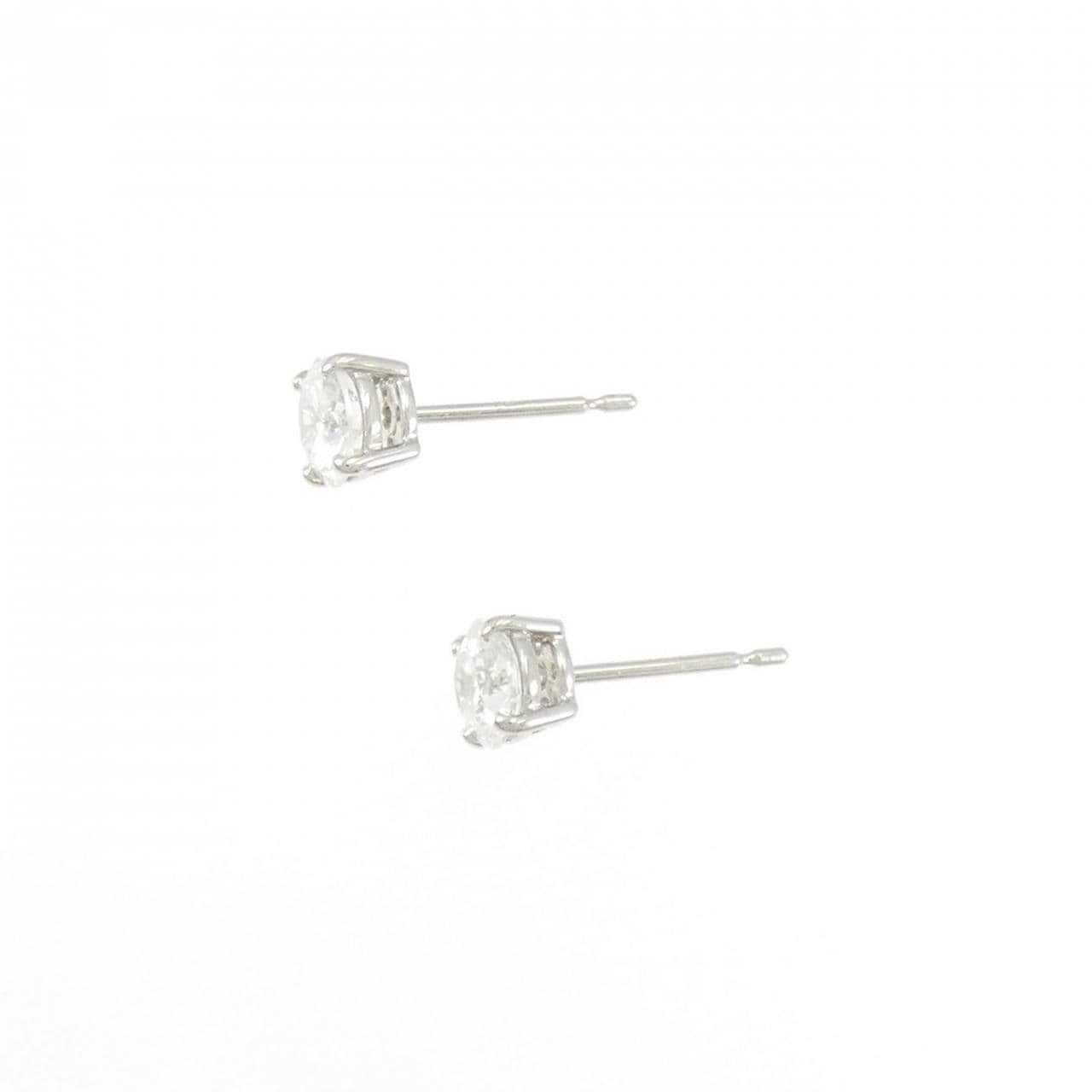 【リメイク】PT/ST ダイヤモンド ピアス 0.534CT 0.536CT F SI1 VG-GOOD