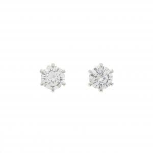 【リメイク】PT900/ST ダイヤモンド ピアス 0.212CT 0.223CT E-F VS1-2 EXT-VG