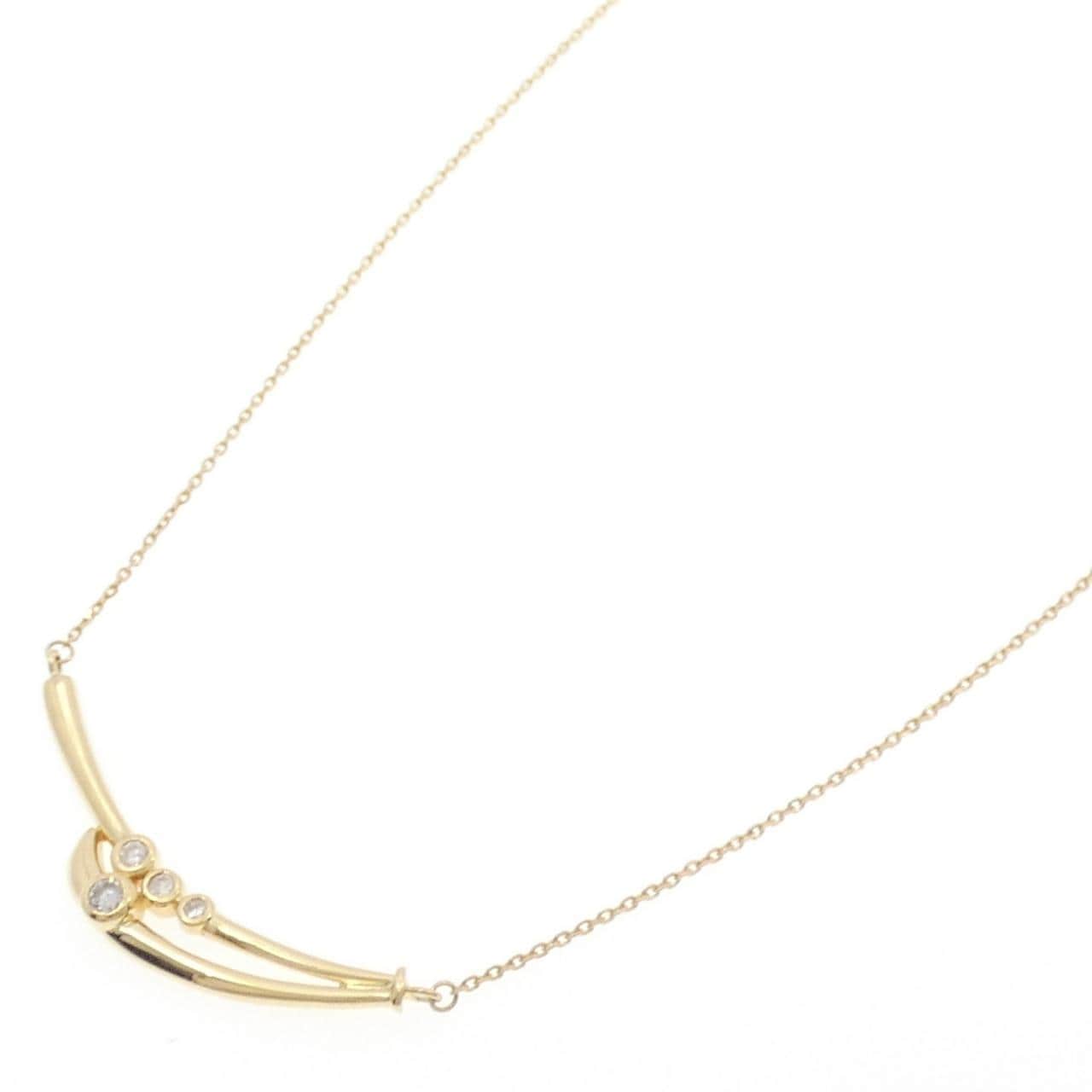 K18YG ダイヤモンド ネックレス 0.18CT
