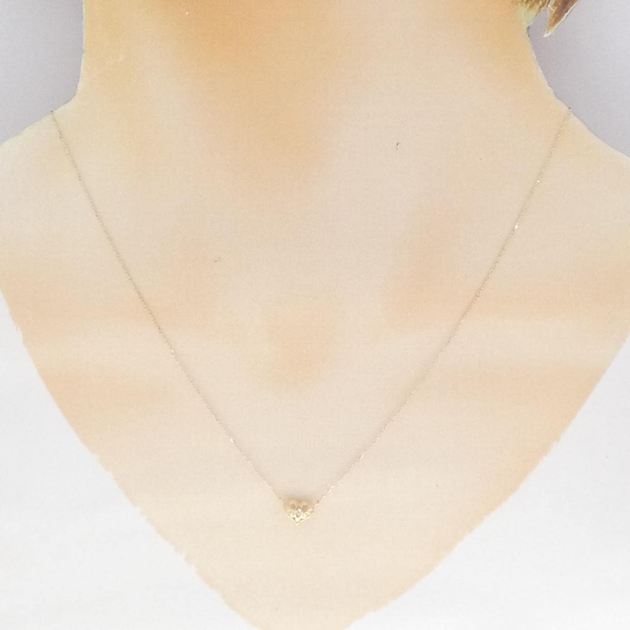 K10YG ハート トルマリン ネックレス