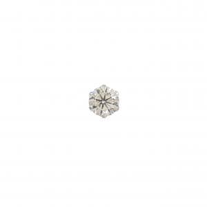 PT900 ソリティア ダイヤモンド ピアス 0.30CT 片耳