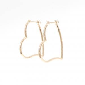 K18PG ハート ピアス