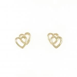 K18YG ハート ピアス