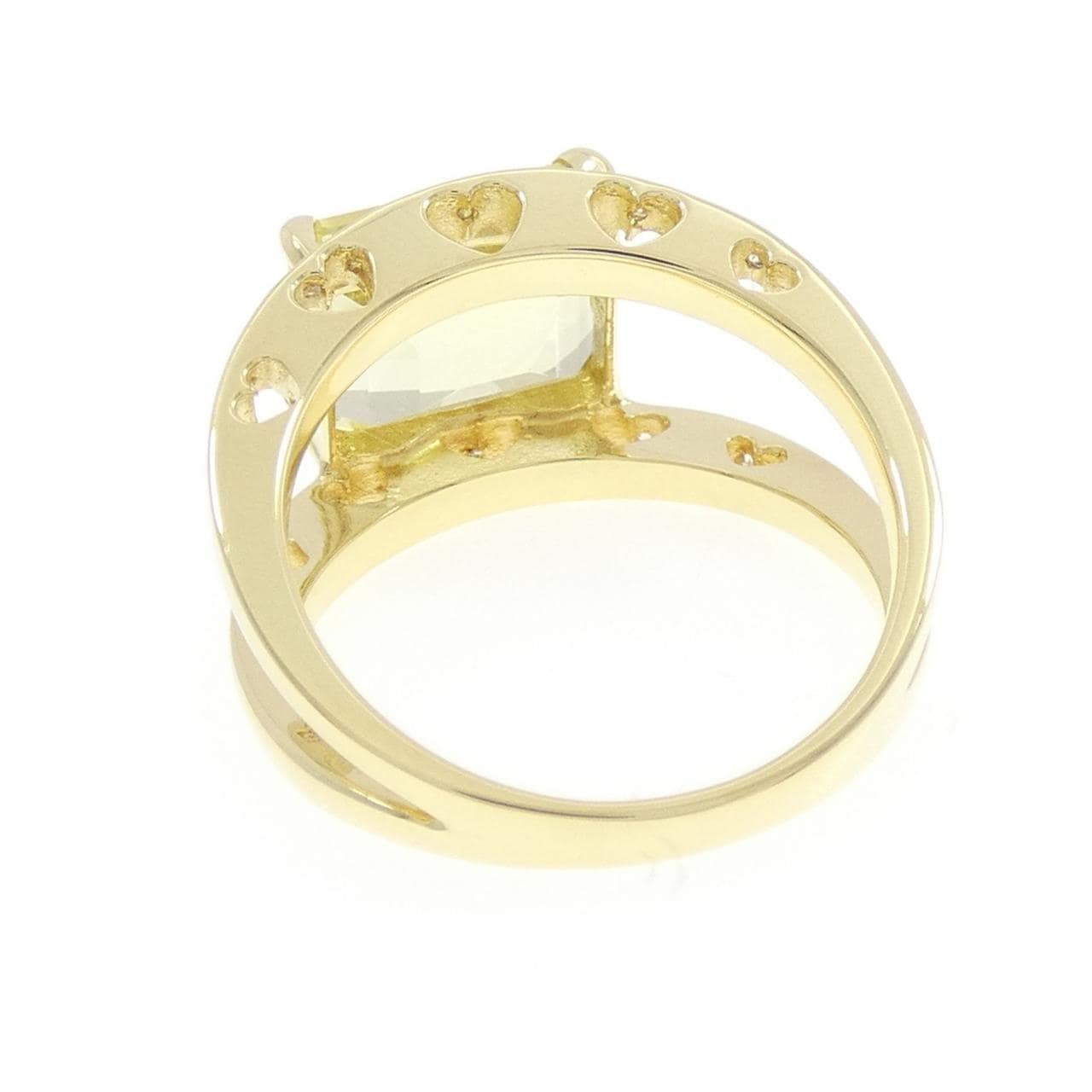 K18YG クオーツ リング