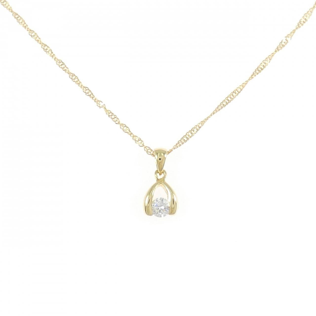 K18YG ダイヤモンド ネックレス 0.112CT