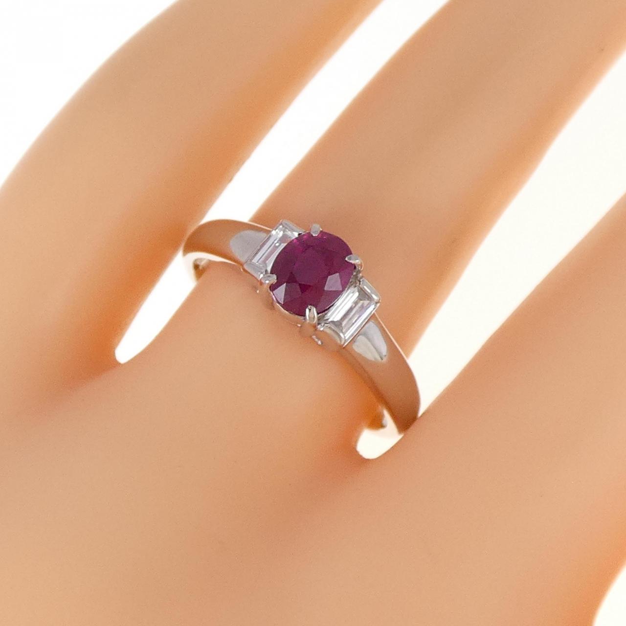 PT ルビー リング 0.95CT