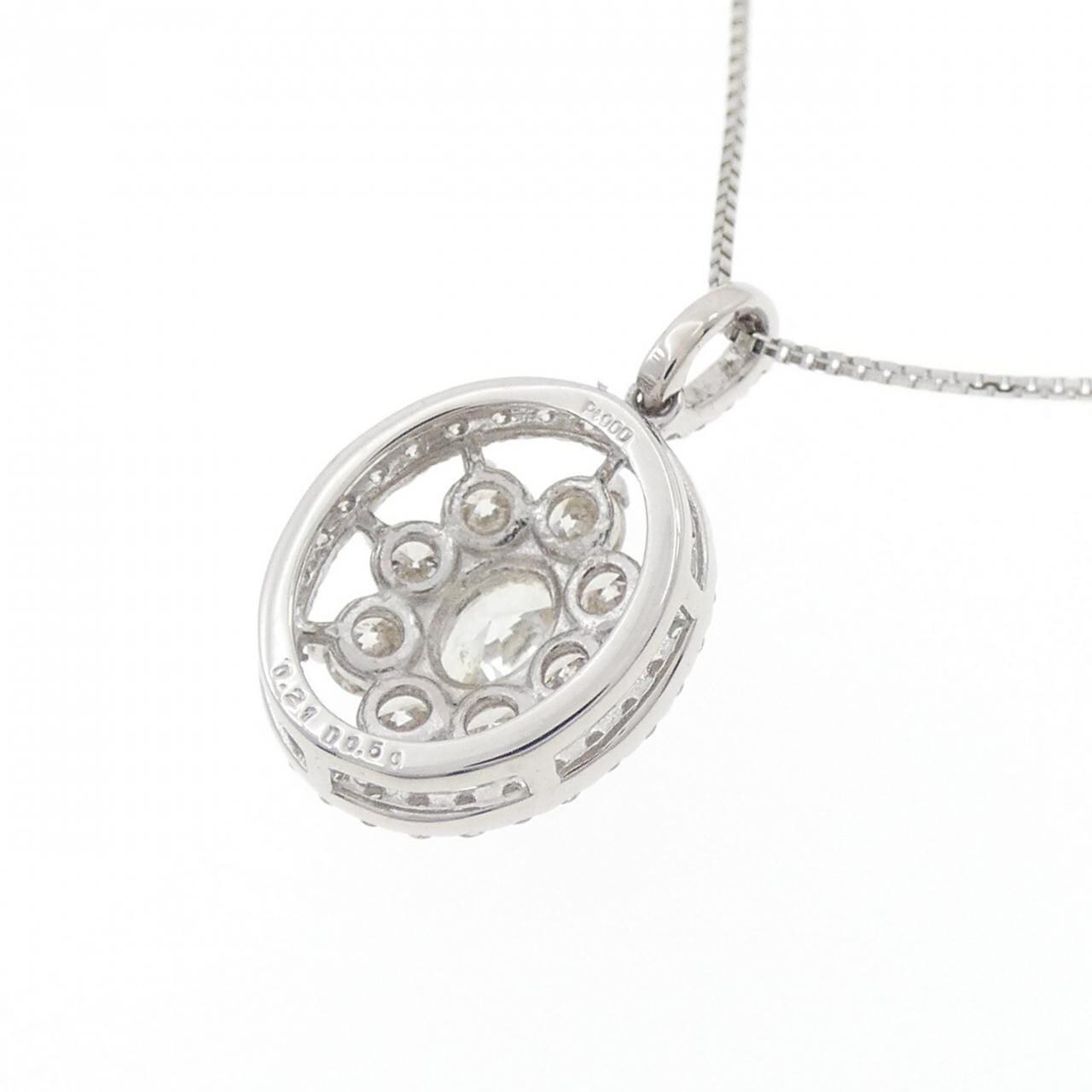 【新品】PT900/PT850 ダイヤモンド ネックレス 0.21CT