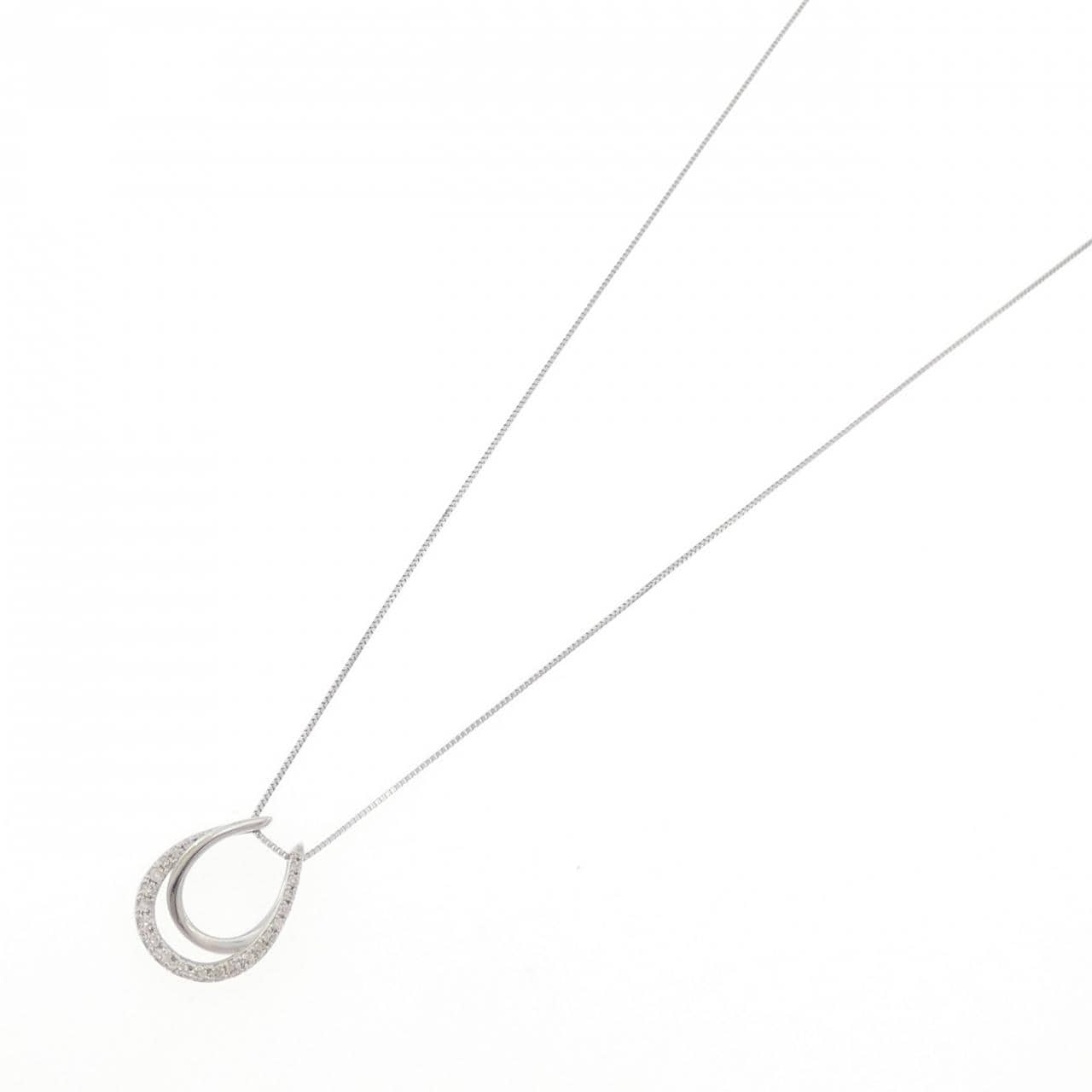PT900/PT850 ホースシュー ダイヤモンド ネックレス 0.25CT
