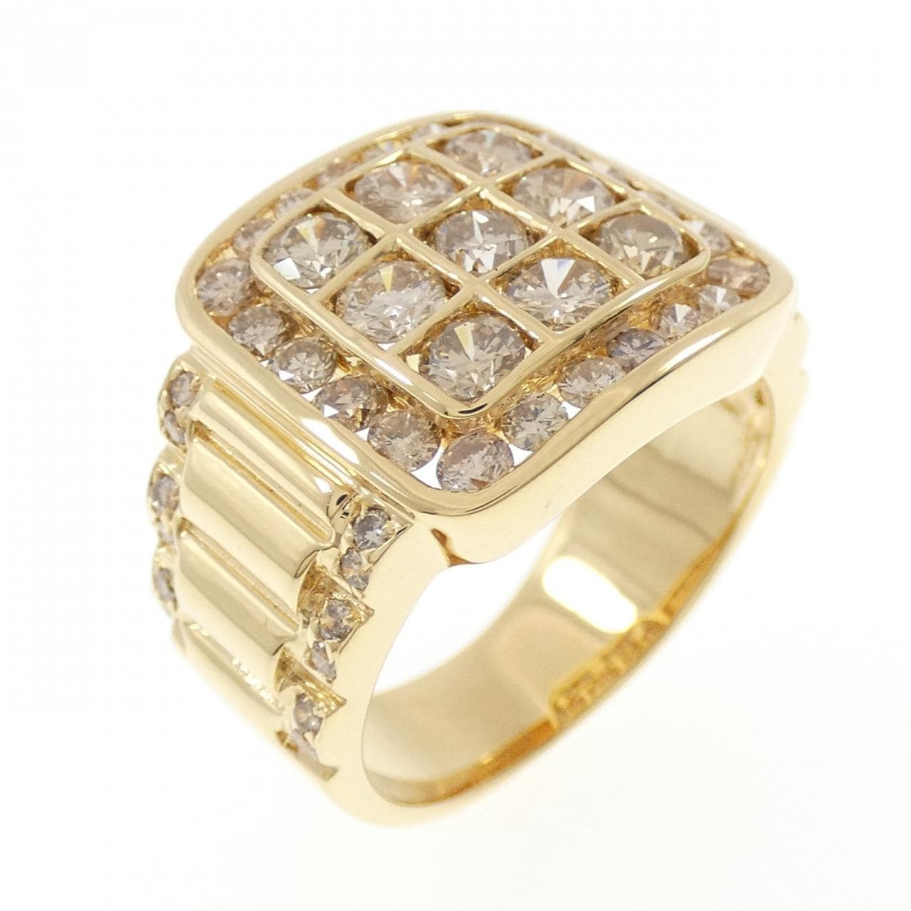 K18YG ダイヤモンド リング 2.18CT