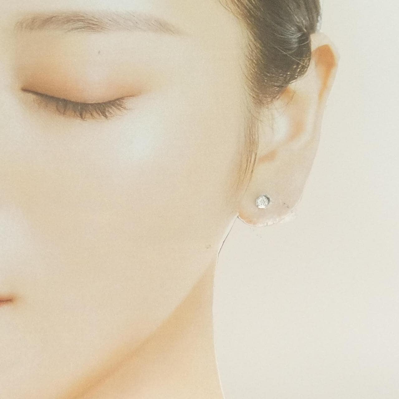 PT950/PT900 ソリティア ダイヤモンド ピアス 0.20CT