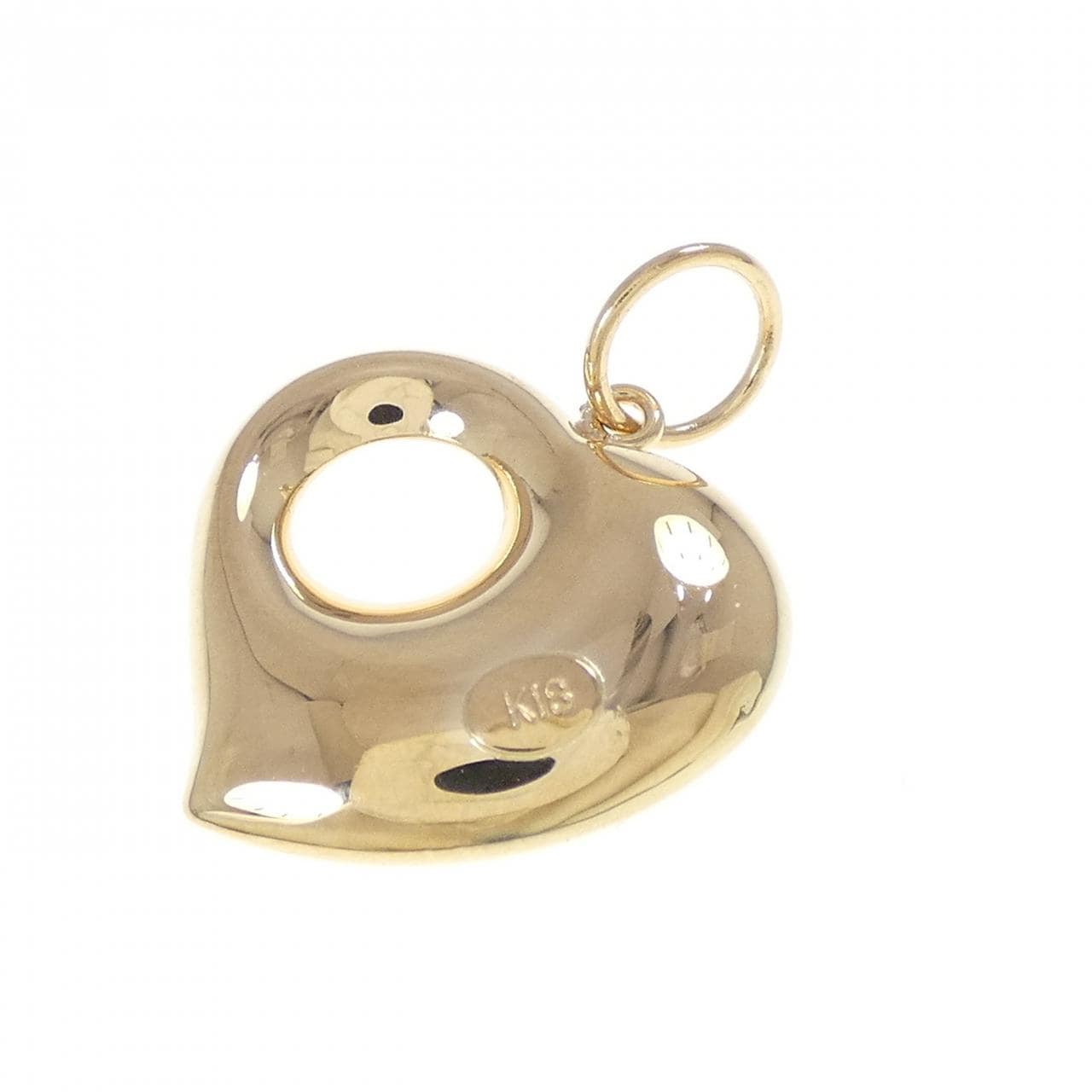 K18YG ハート ペンダント