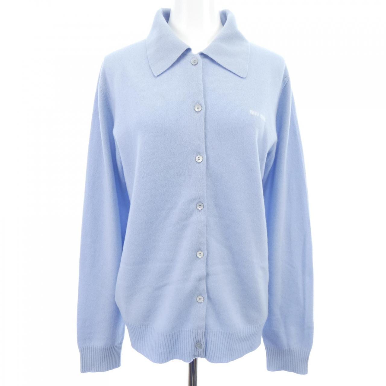 ミュウミュウ MIU MIU MIU MIUロゴ MMF890 S000 13S1 カーディガン