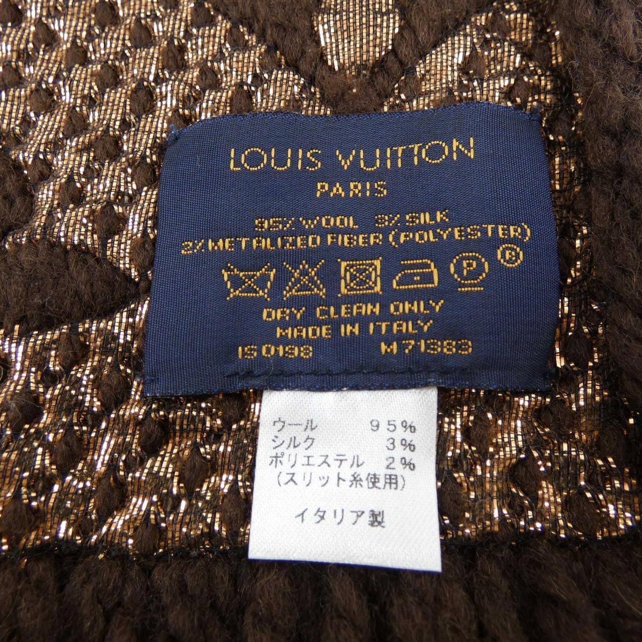ルイヴィトン LOUIS VUITTON エシャルプ ロゴマニア シャイン M71383 MUFFLER