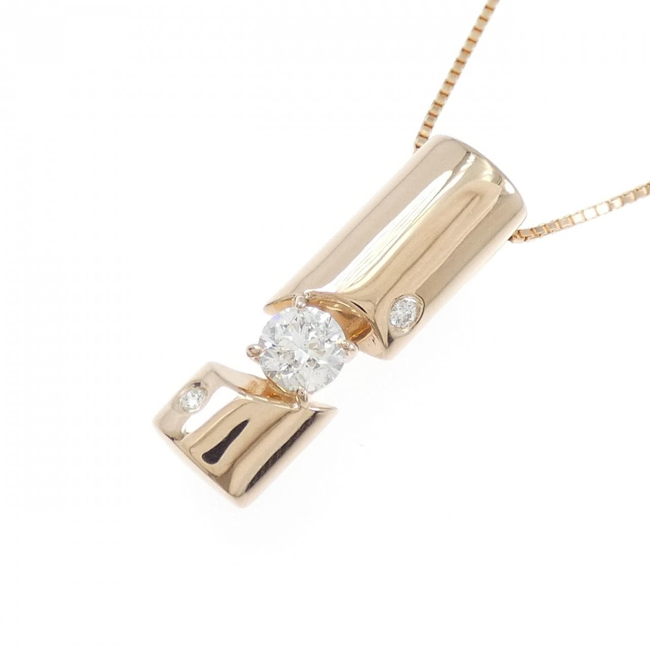 K18PG ダイヤモンド ネックレス 0.326CT