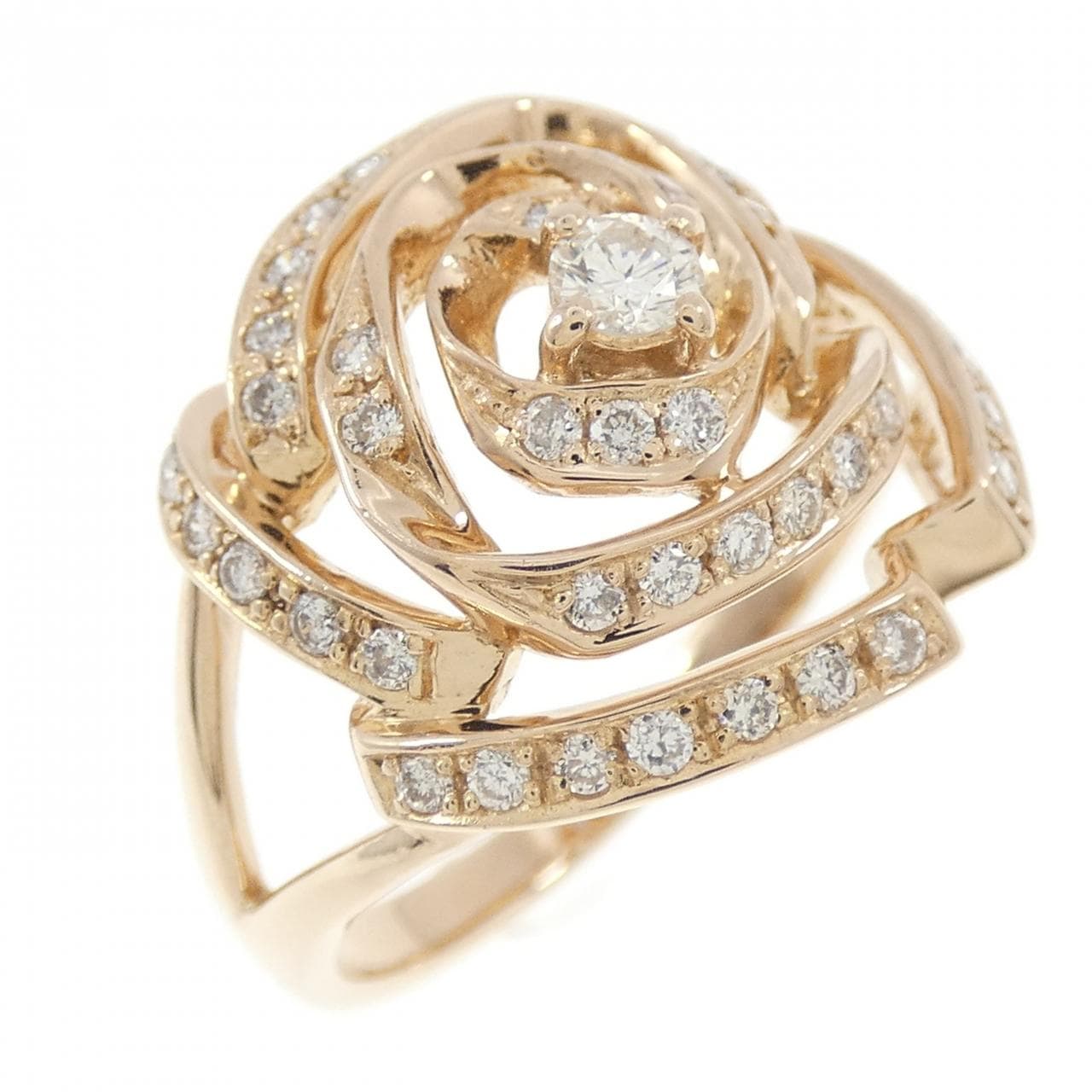K18PG ダイヤモンド リング 0.35CT