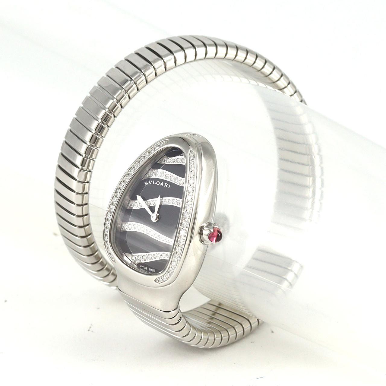 ブルガリ セルペンティトゥボガス/D Lサイズ SP35S/SP35BDSDS.1T SS クォーツ