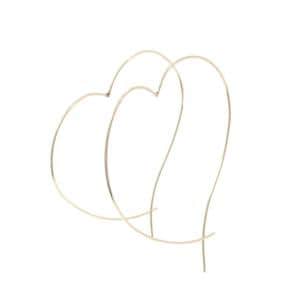 K10YG ハート ピアス