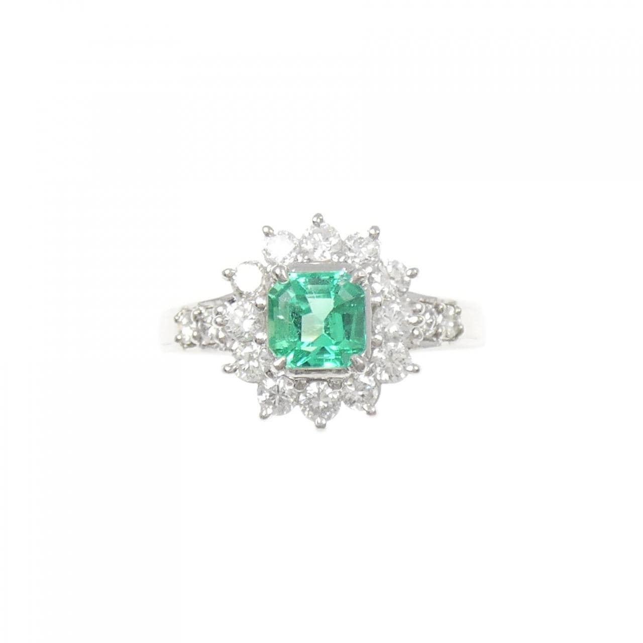 PT900 エメラルド リング 0.64CT