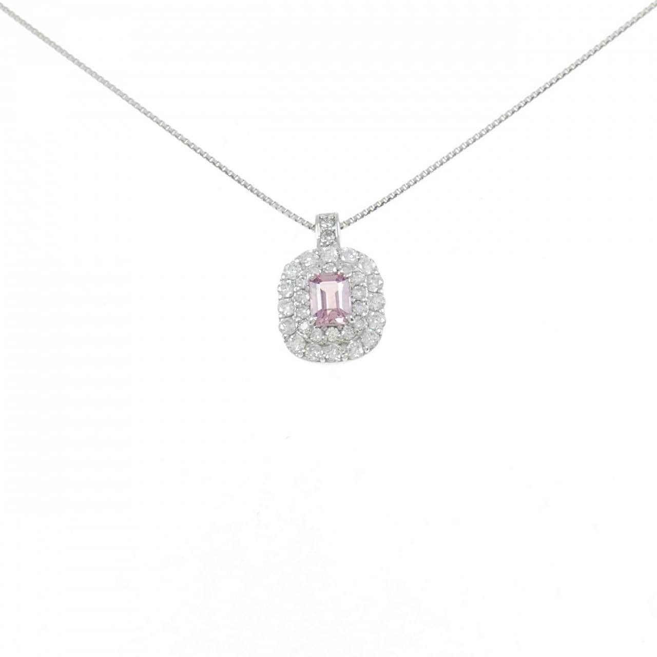 PT サファイヤ ネックレス 0.300CT