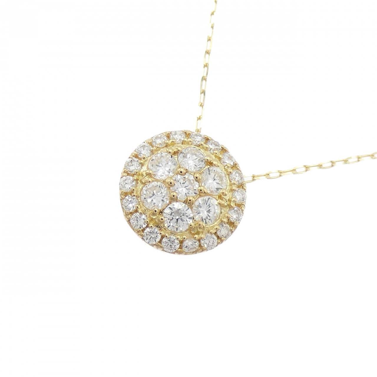 【リメイク】K18YG ダイヤモンド ネックレス 0.30CT