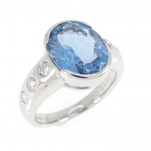 PT900 アクアマリン リング 3.23CT