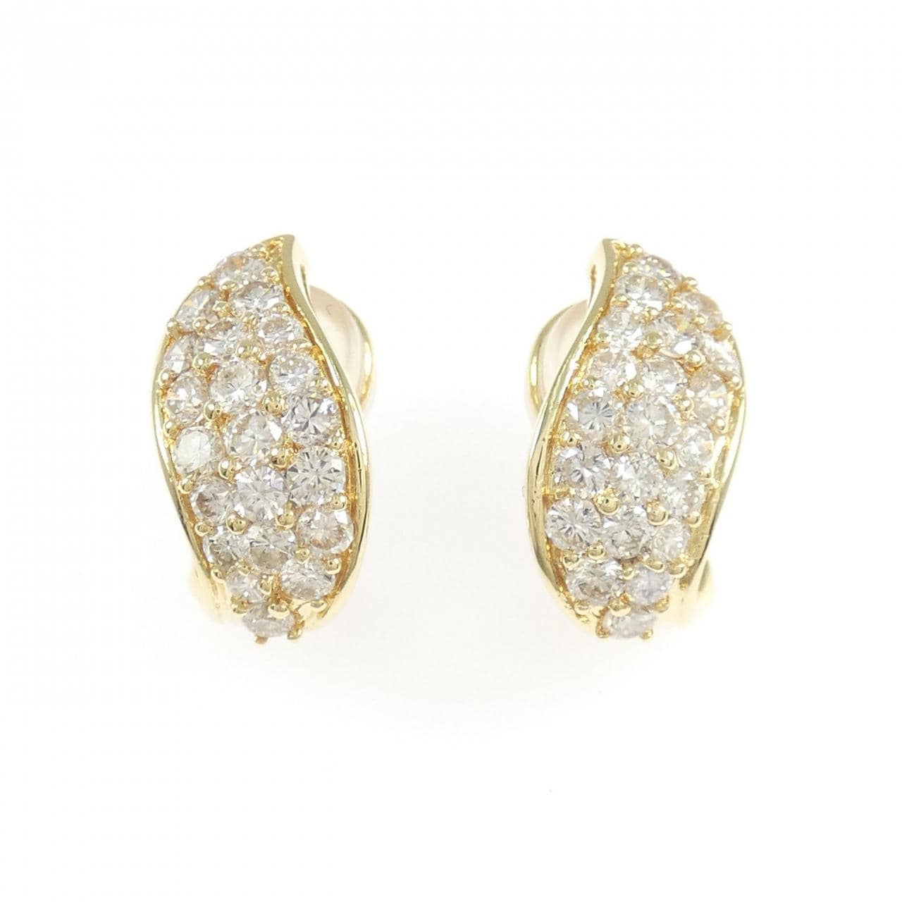 750YG/750WG ダイヤモンド ピアス 2.35CT