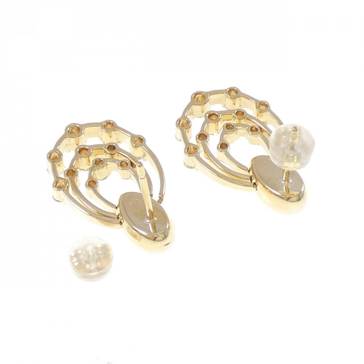 K18YG ダイヤモンド ピアス 1.00CT