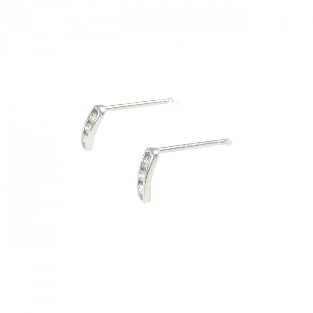 PT900鑽石耳環0.06克拉