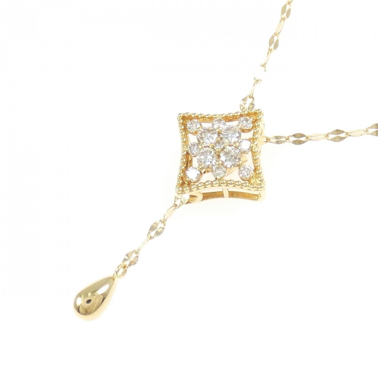 K18YG ダイヤモンド ネックレス 0.20CT
