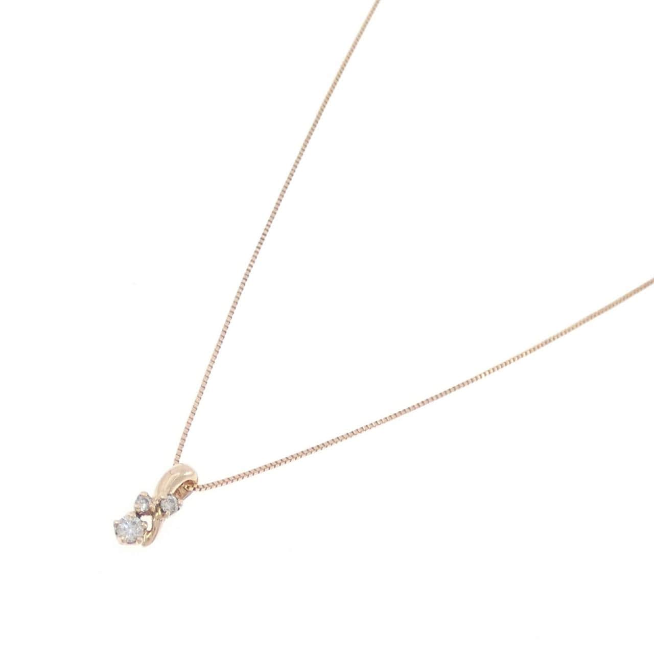K10PG ダイヤモンド ネックレス 0.05CT